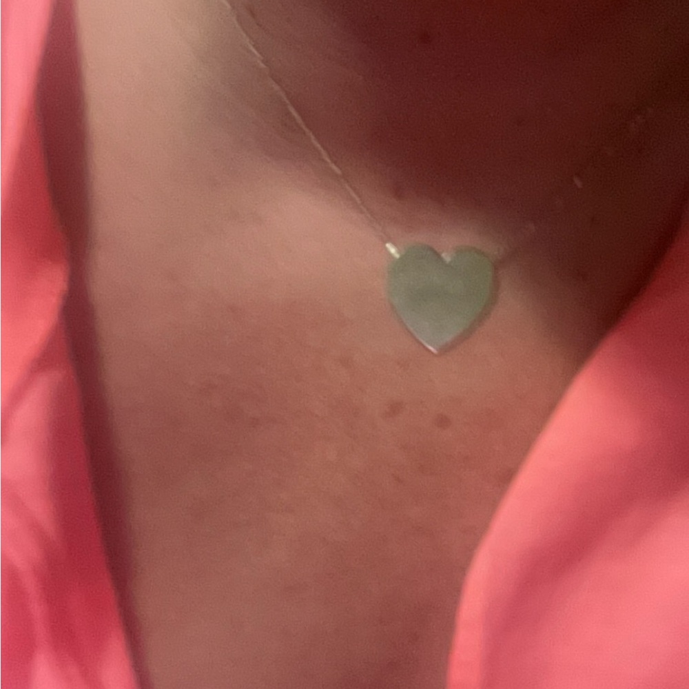 melinda maria gold heart necklace large